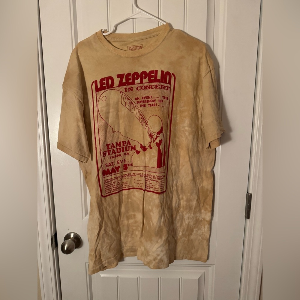 Led Zeppelin Concert Tie-Dye T-Shirt